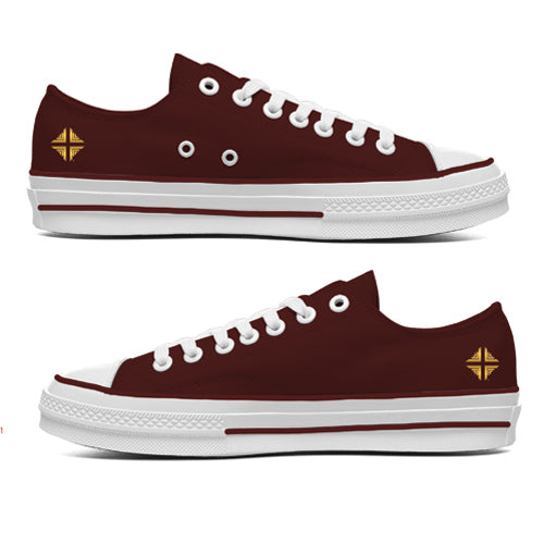Sneakers - Burgundy Low-Top