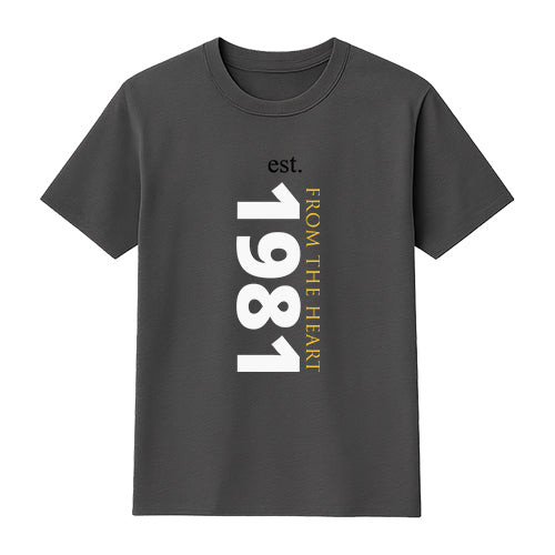 T-Shirt: Est. 1981 Gray