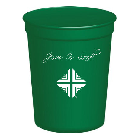Stadium Cup - Jesus Is Lord! w/DV Logo - Green