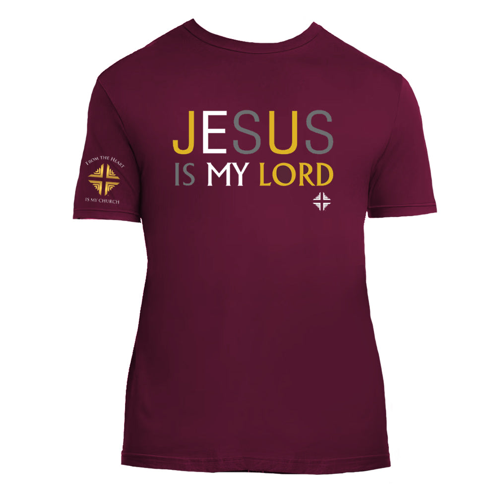T-Shirt: Jesus Is My Lord! - Burgundy