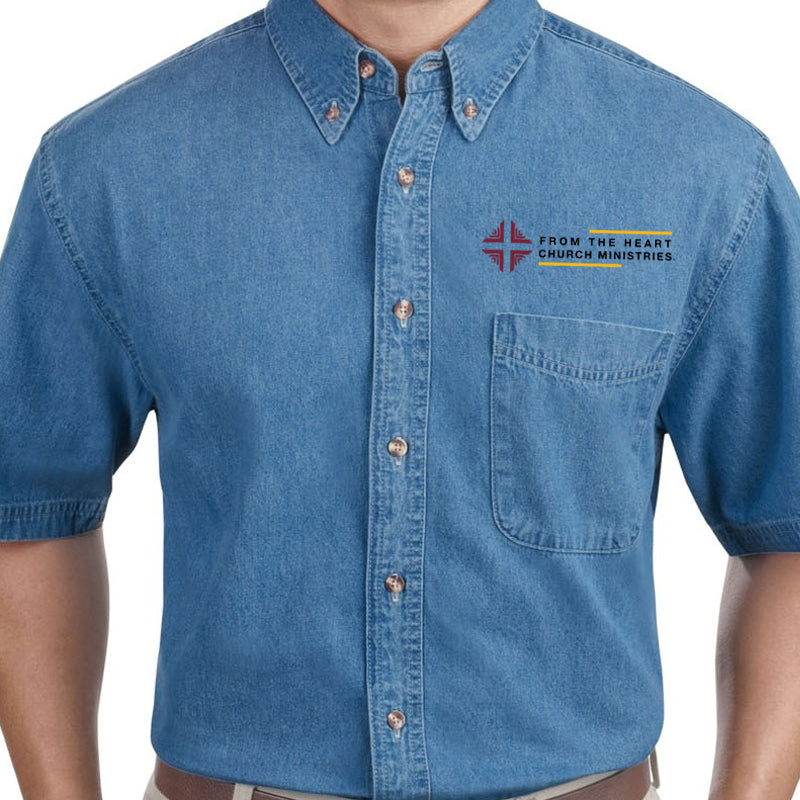 Shirt: Men's Blue Denim Shirt