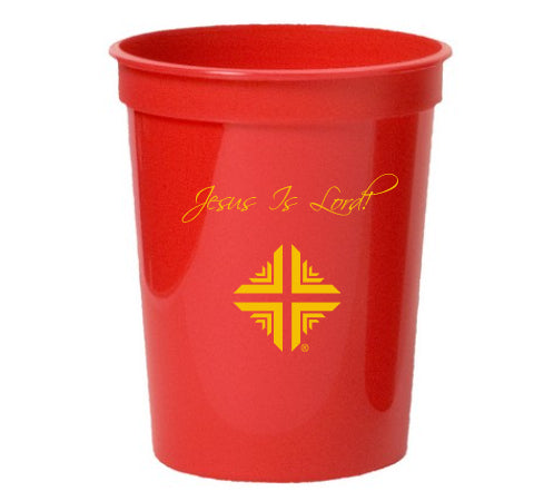 Stadium Cup - Jesus Is Lord! w/DV Logo - Red