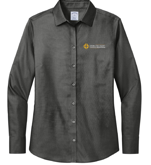 Shirt: Premium Women's Charcoal Shirt with DV Logo