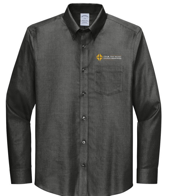 Shirt: Premium Men's Charcoal Shirt with DV Logo