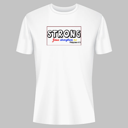 T-Shirt: Youth STRONG - White