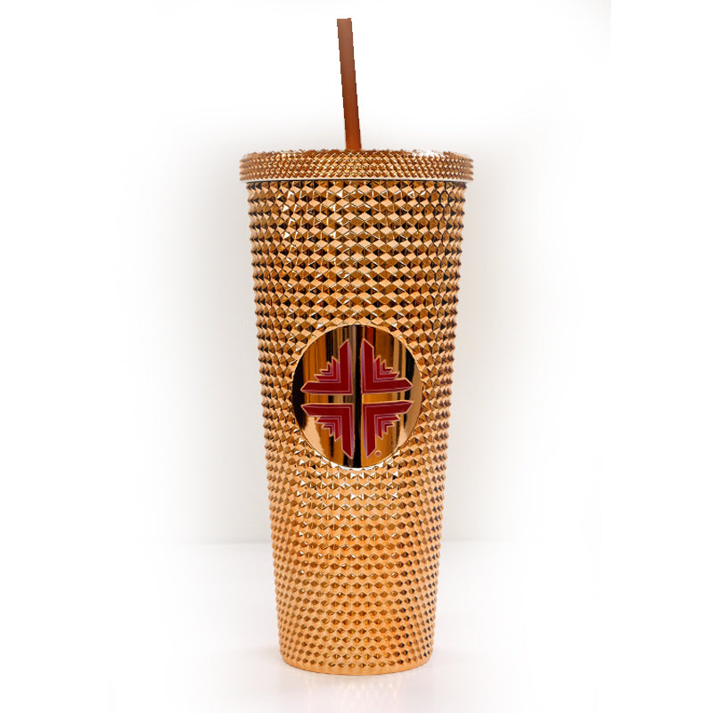 Tumbler: Gold w/DV Logo