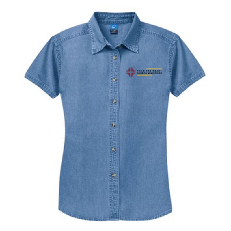 Shirt: Women's Denim Blue Shirt