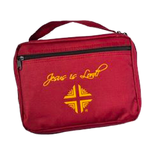Bible Cover: D & V Logo - Burgundy