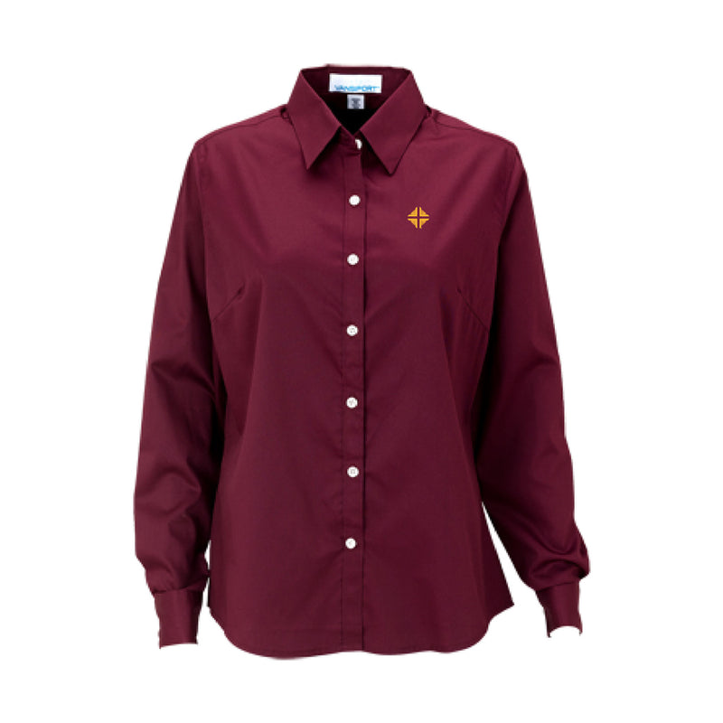 Shirt: Women's Burgundy Shirt w/D&V Logo
