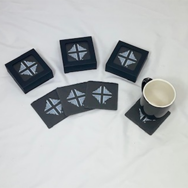 Coasters: Gray with D&V Logo