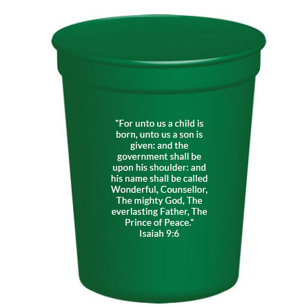 Stadium Cup - Jesus Is Lord! w/DV Logo - Green