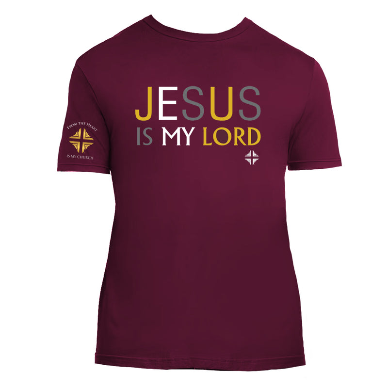 T-Shirt: Jesus Is My Lord! - Burgundy