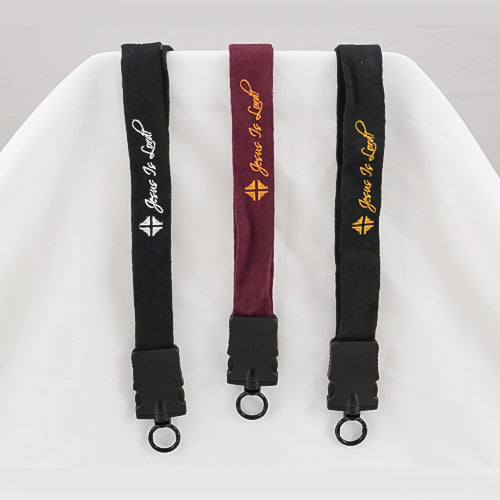 Lanyard: Burgundy w/Gold Jesus Is Lord!