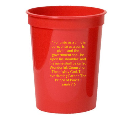 Stadium Cup - Jesus Is Lord! w/DV Logo - Red