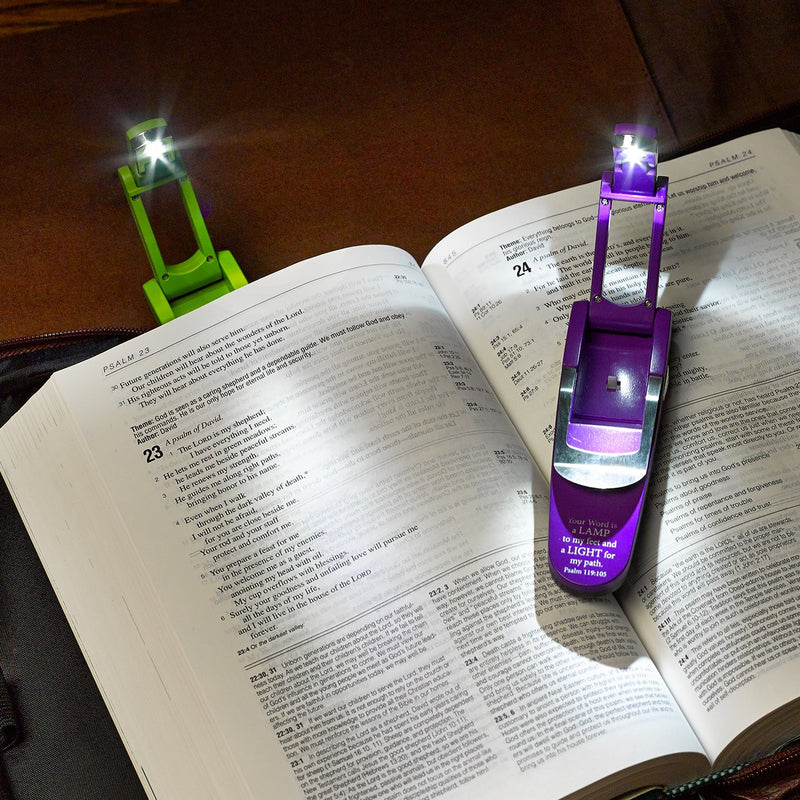 Booklight:  Purple - Psalm 119:105 Hydraulic Pop-up