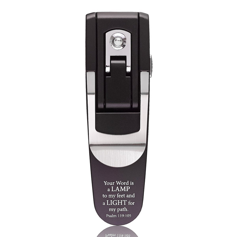 Booklight:  Black - Psalm 119:105 Hydraulic Pop-up