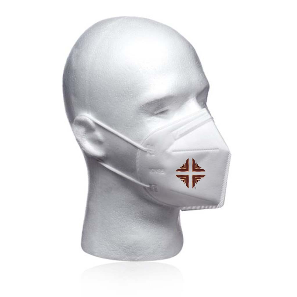 Mask: White w/D&V Logo Individual Mask