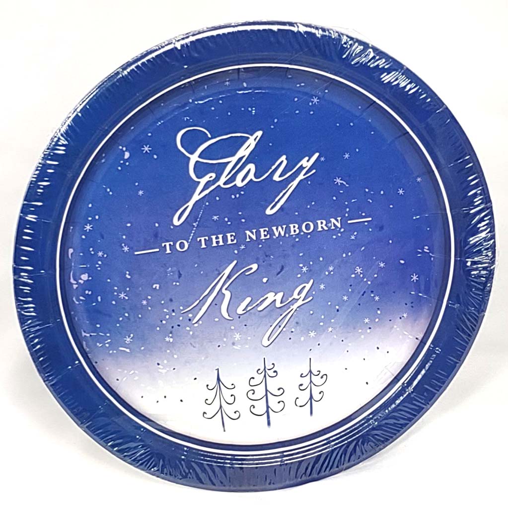 Christmas: Paper Plates (Blue)