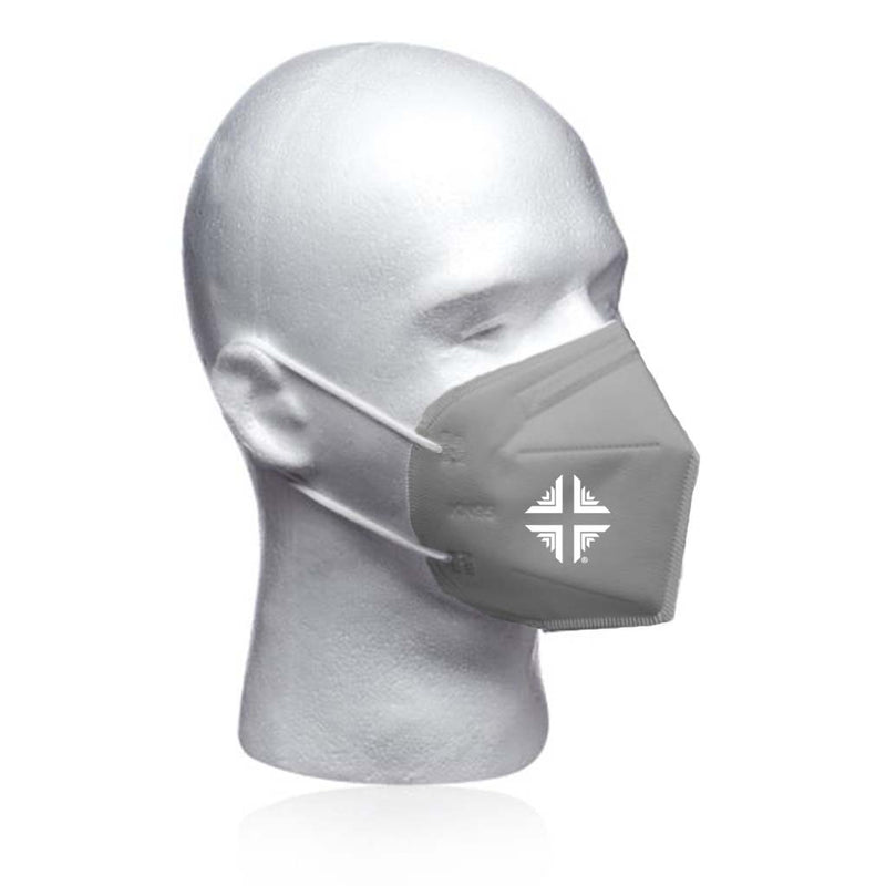 Mask: KN95 - GRAY w/WHITE D&V Logo  Individual Mask