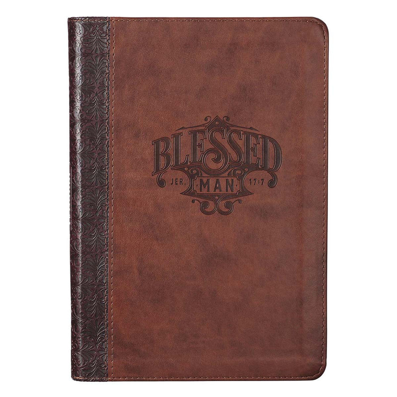 Journal: Classic Zip Brown Blessed Man