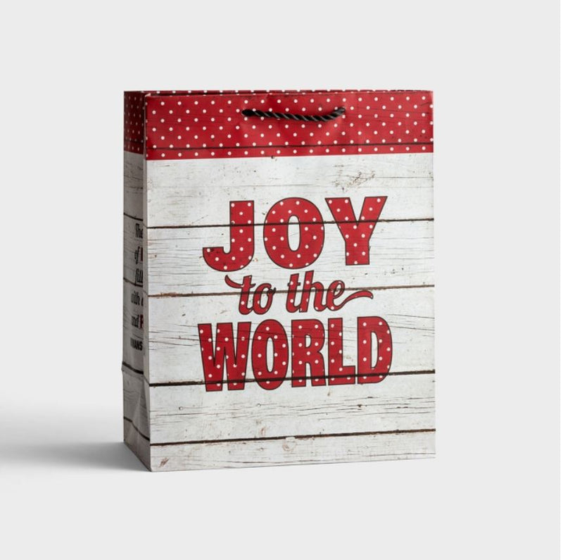 Christmas Bag: Joy to the World  - Medium
