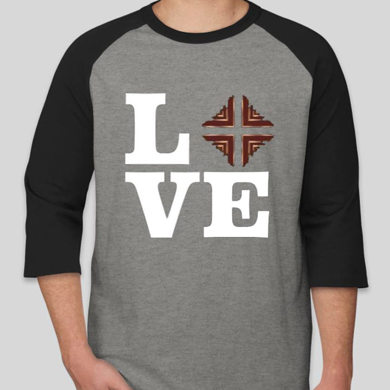 T-Shirt: Baseball Love w/DVD Logo - Gray