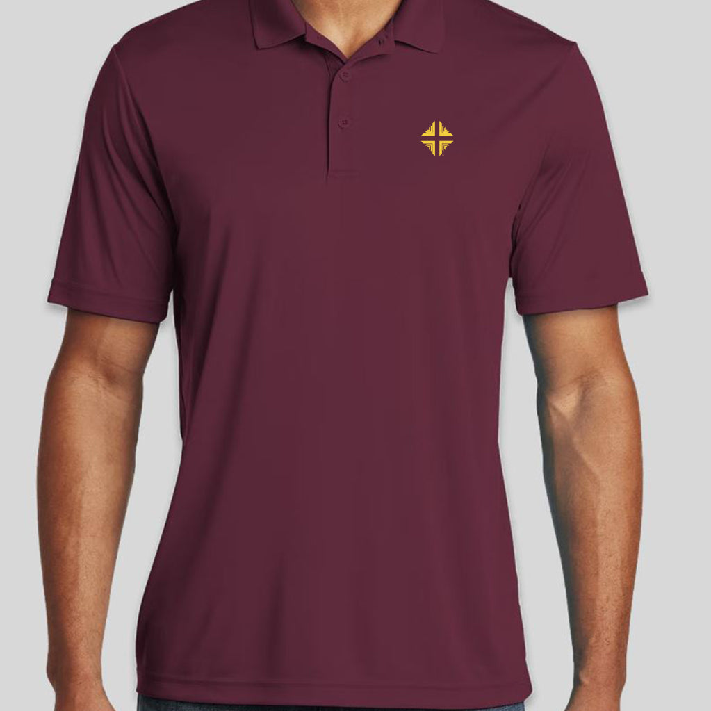 Shirt: Men's Burgundy Polo w/DV Logo